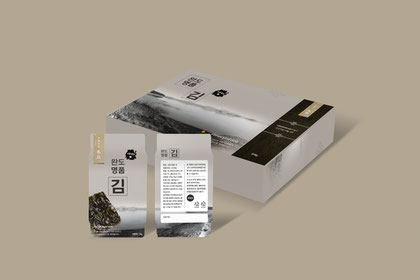 완도명품 김 선물세트 패키지 디자인 썸네일 이미지